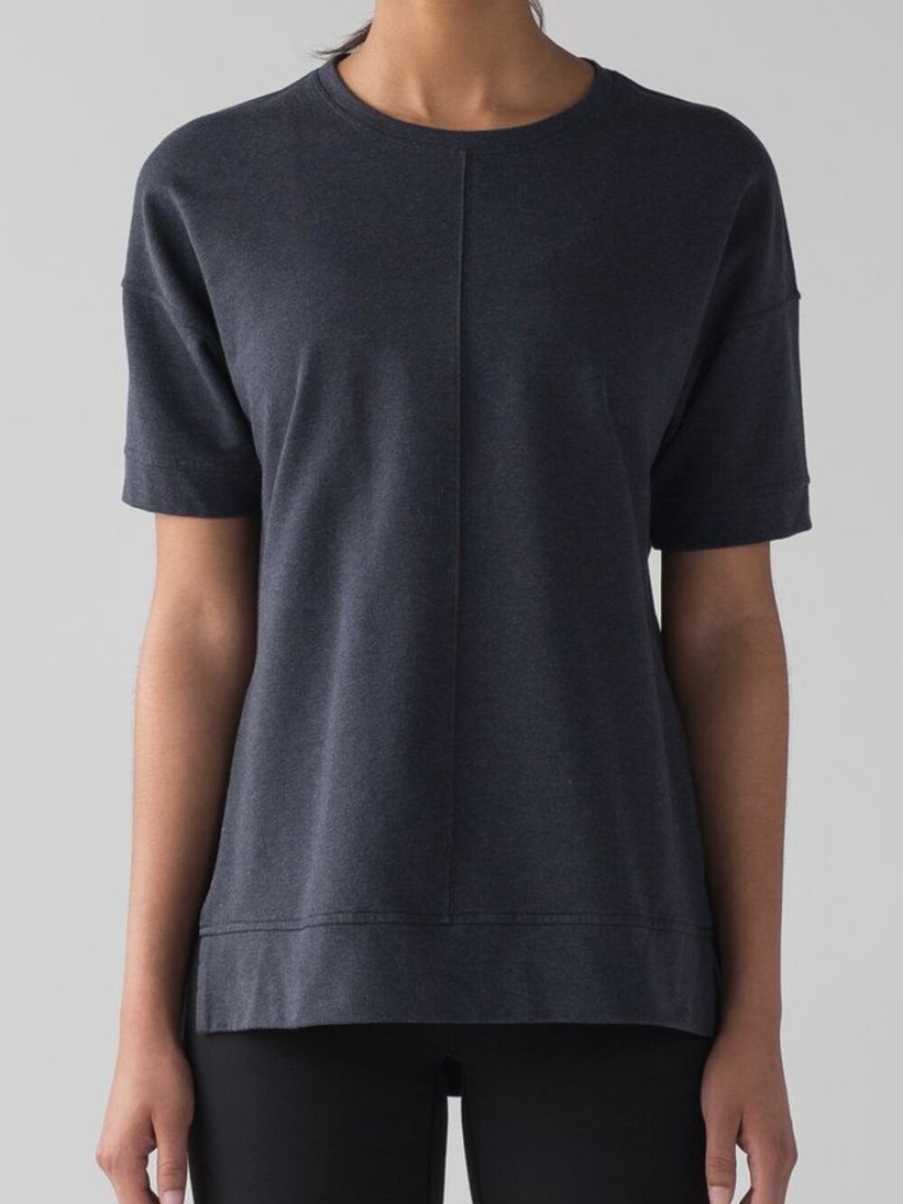 Lululemon Cut Above Tee Heathered Naval Blue